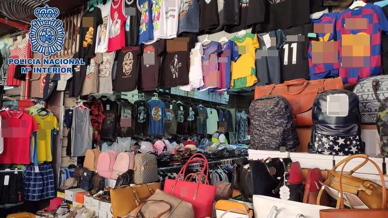 Los arrestados vendían artículos falsificados de primeras marcas comerciales (Foto TA)